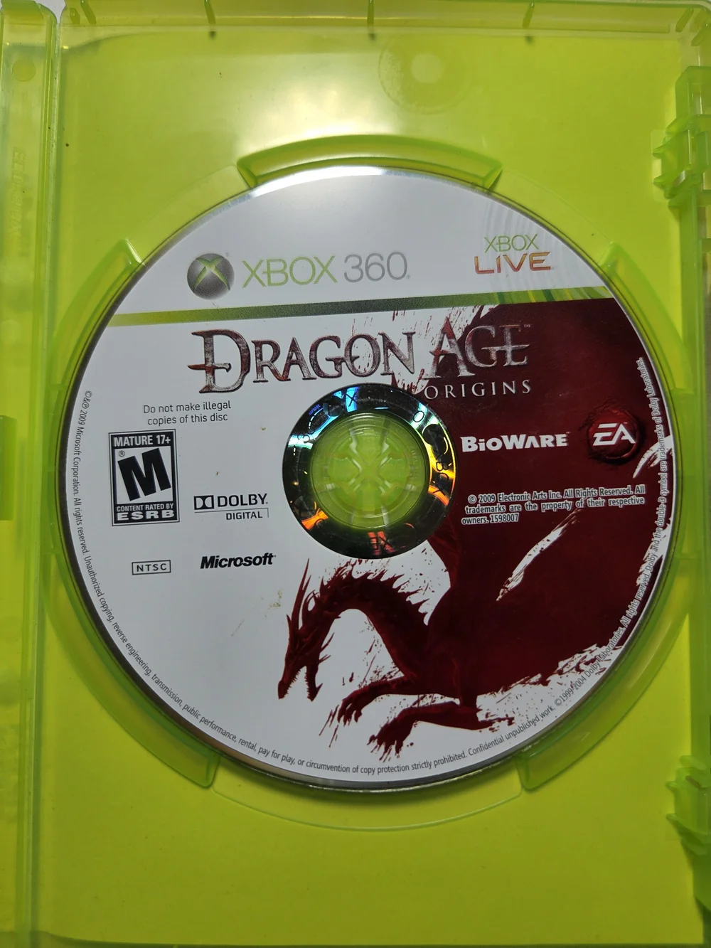 EA Dragon Age Origins + Dragon Age II Xbox 360 M RPG Fantasy